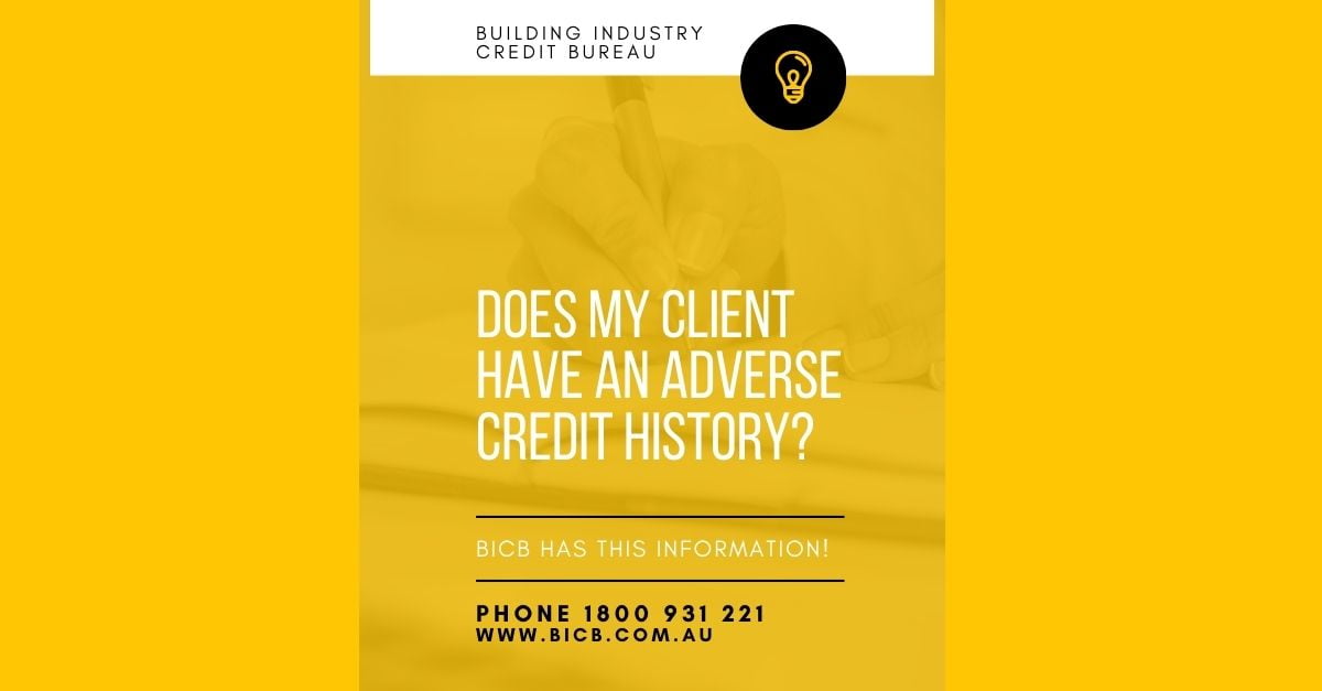 adverse credit history - BICB