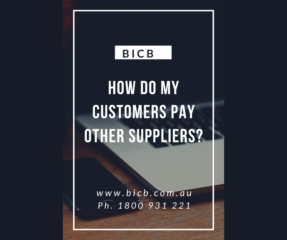 How do My Customers Pay Other Suppliers?