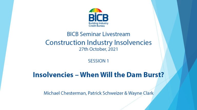 Insolvencies – When Will the Dam Burst?